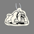 Paper Air Freshener Tag W/ Tab - Bulldog (Mascot)
